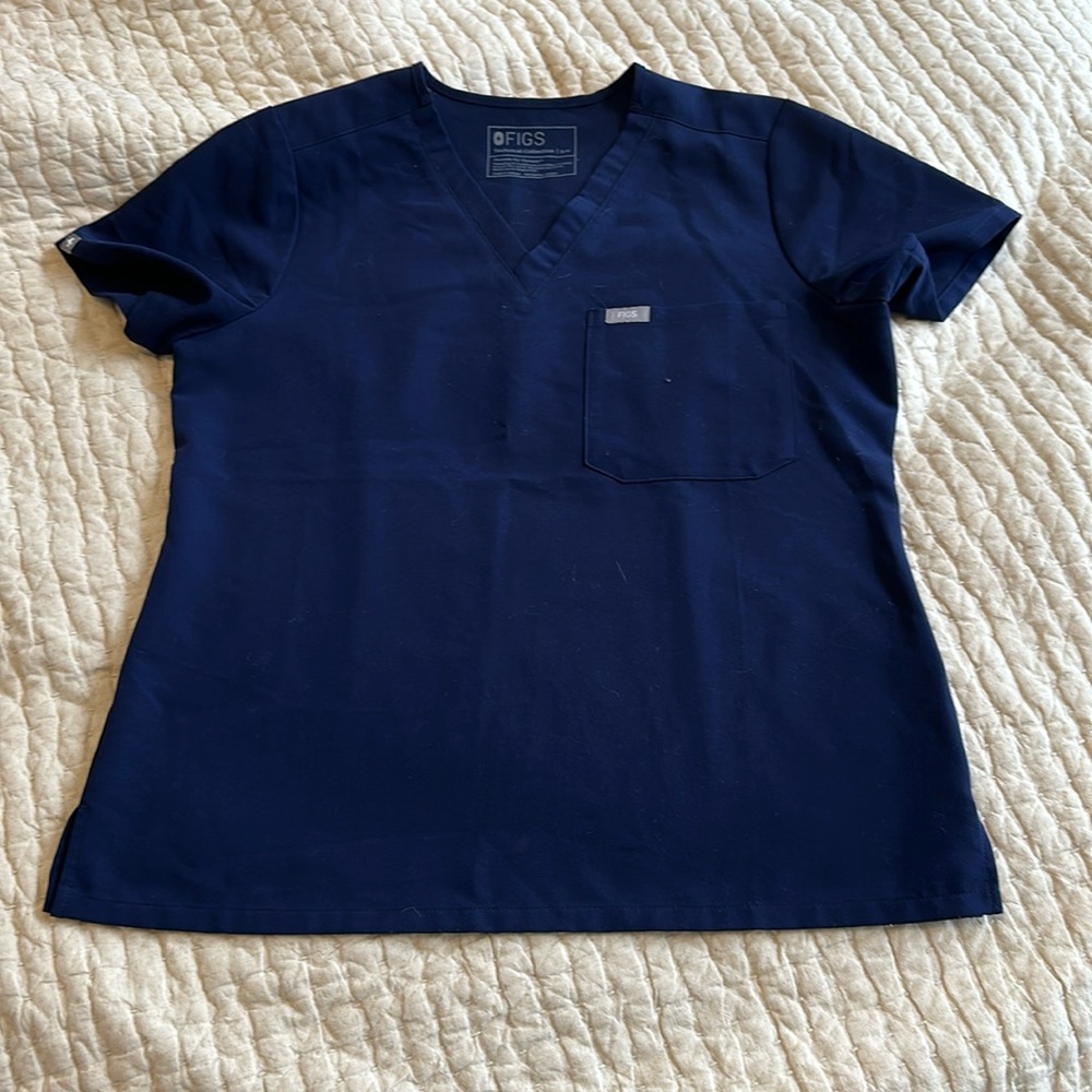 Navy scrub top